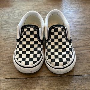 Vans toddler slip on checkerboard shoes 6